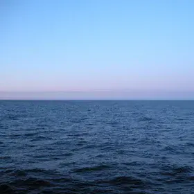 Quiet moonrise at sea