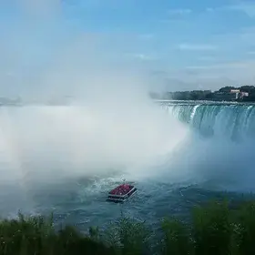 A view to the waterfall after the storm...