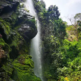 The waterfall near the Niary River in Congo-Brazzaville.